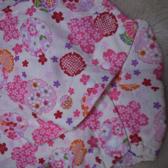 Baby Girls Floral Japanese Comodo  Size 3-6 Months - Picture 5 of 7